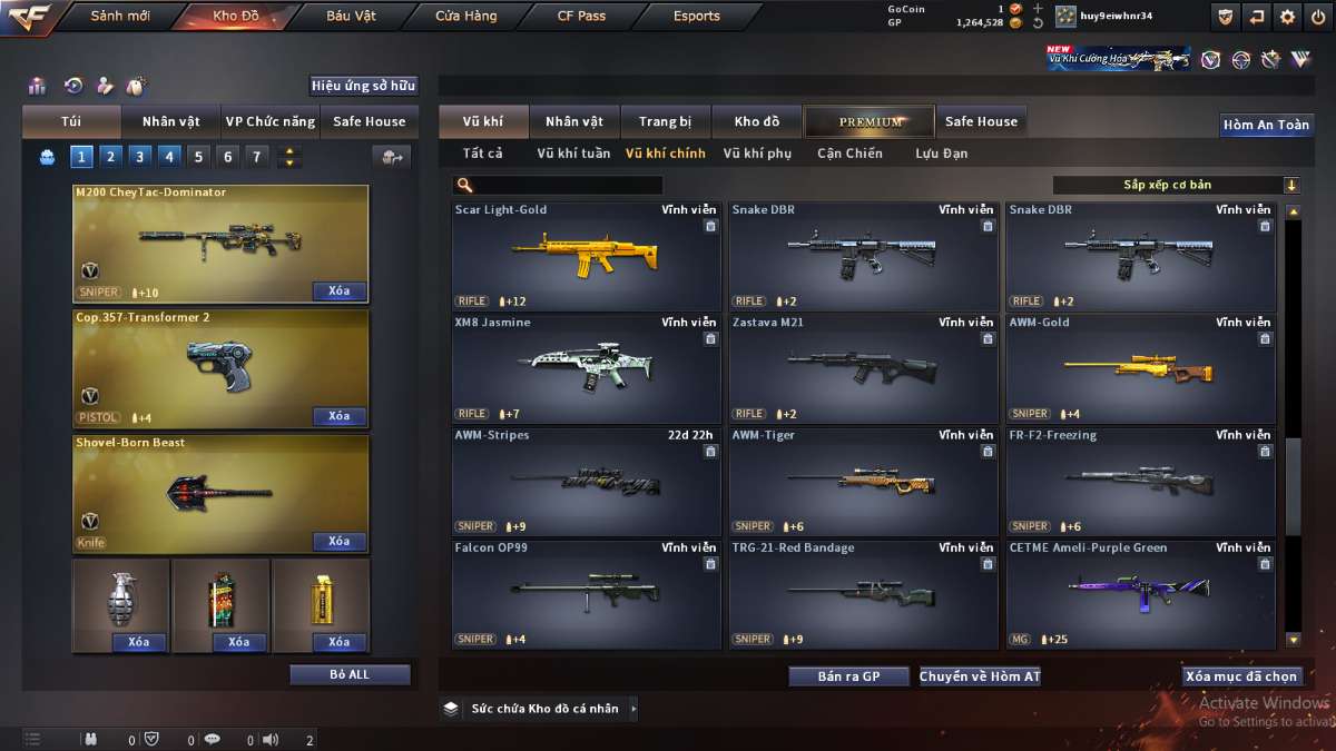 shop acc cf uy tin gia re